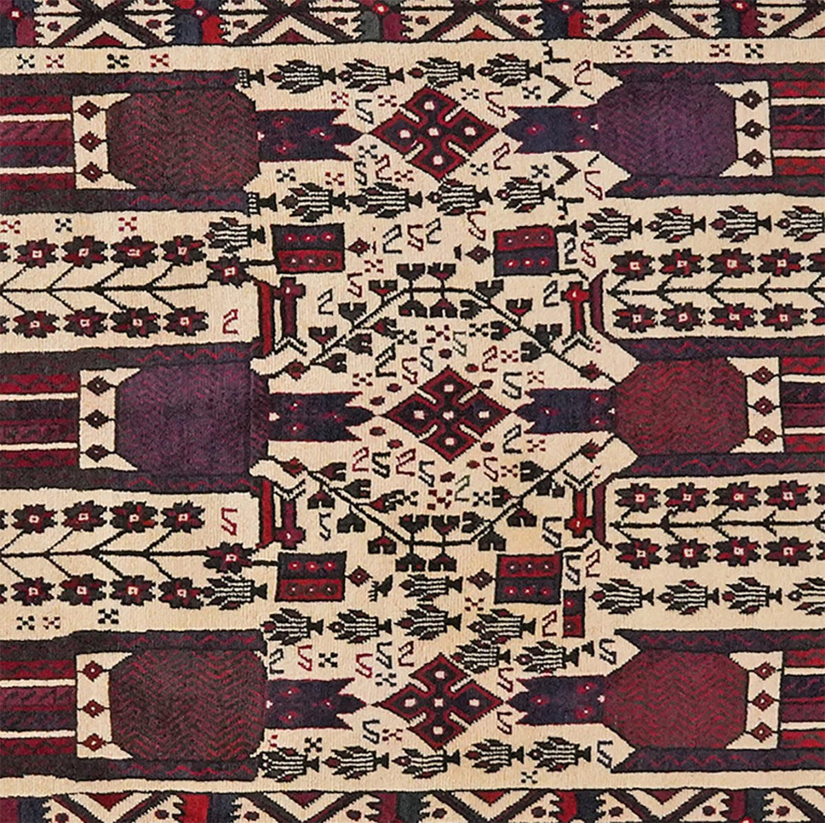 ORIENTTEPPICH handgeknüpft Afshar Beige 247/160 cm Schurwolle - Beige, Textil (160/247cm) - Looma