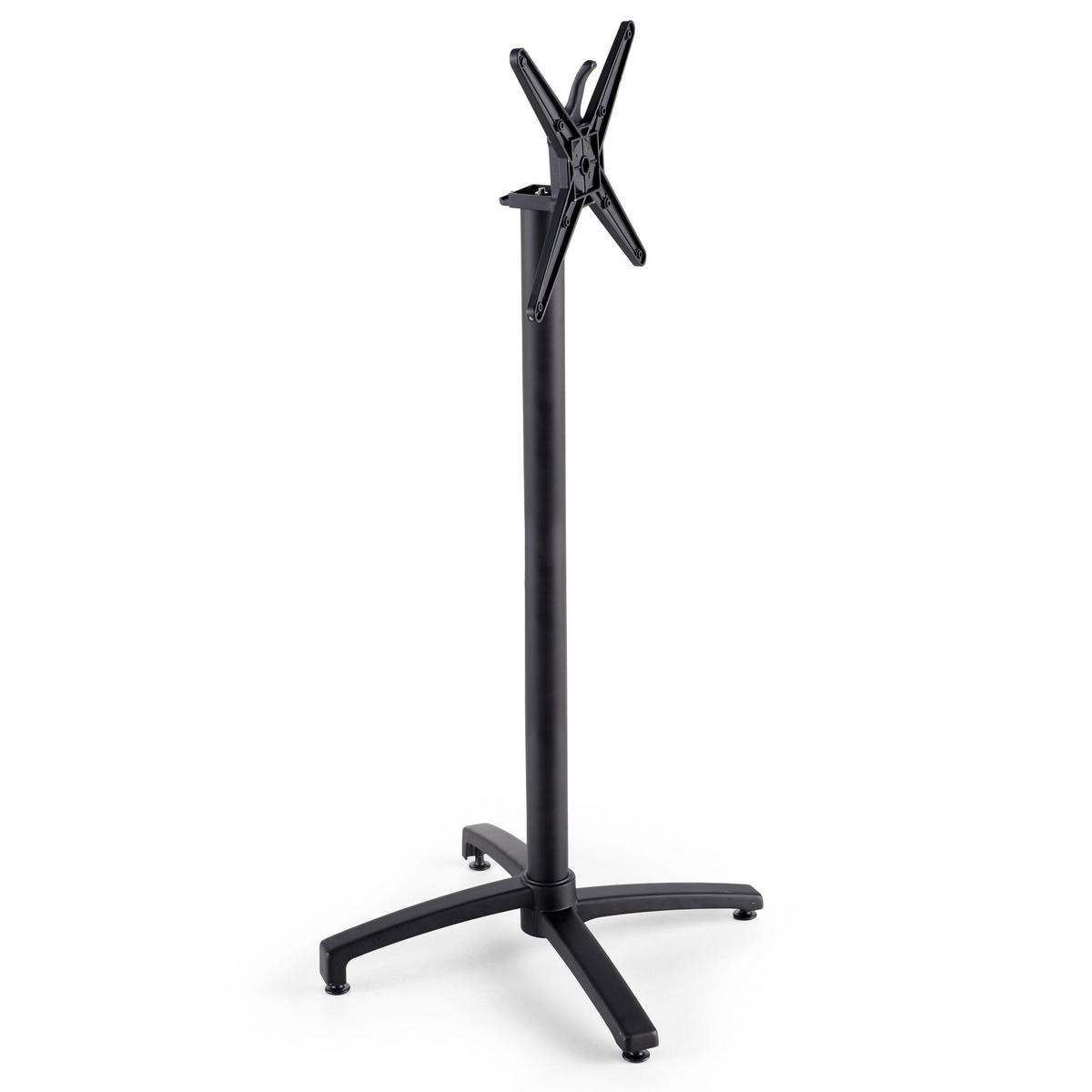 HOCHTISCH 60 x 60 cm, Schwarz - Schwarz, Metall (60/60/108cm) - Oviala