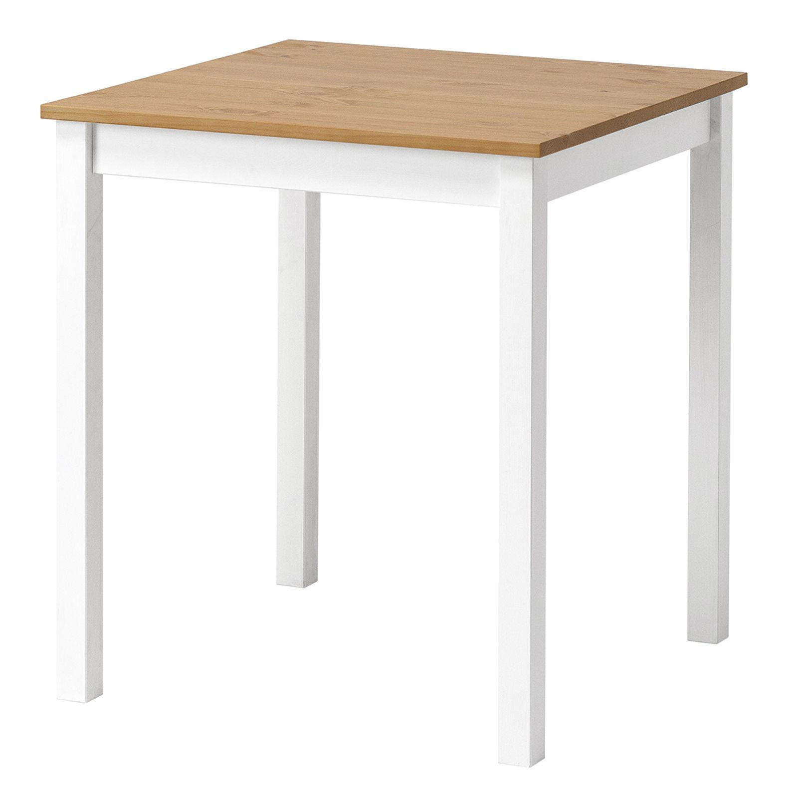 hagge home Esstisch Braun, Weiß 68x75x68 cm