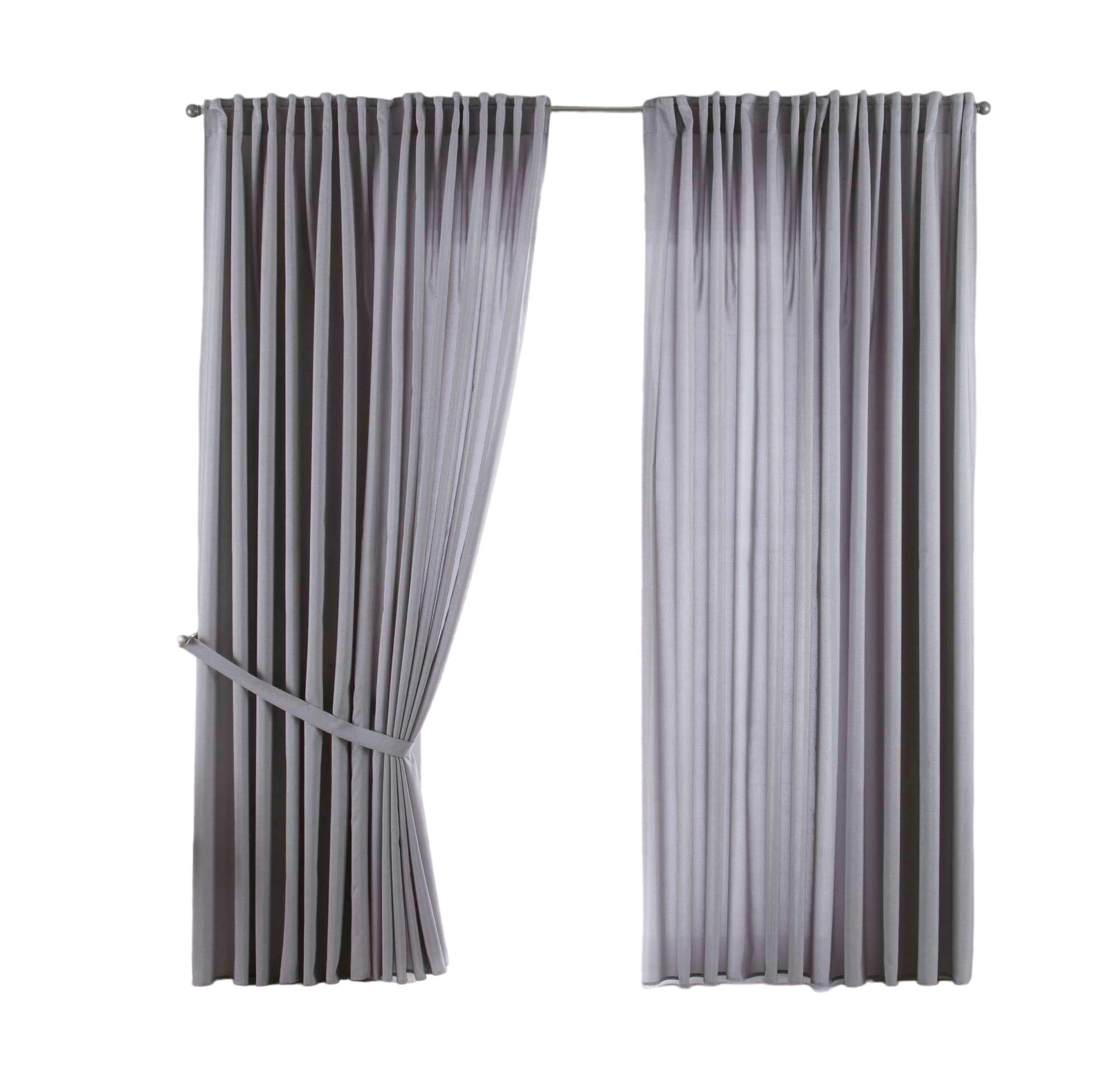 Gardinenbox Schlaufengardine Silber 300x250 cm