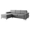 ECKSOFA Berne - Hellgrau/Schwarz, Holz/Kunststoff (258/170cm) - MIRJAN24