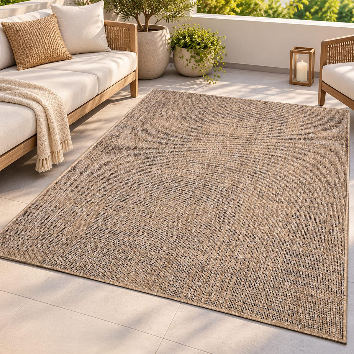 OUTDOORTEPPICH 200/280 cm Aachen 783 - Beige, Kunststoff (200/280cm) - Paco Home