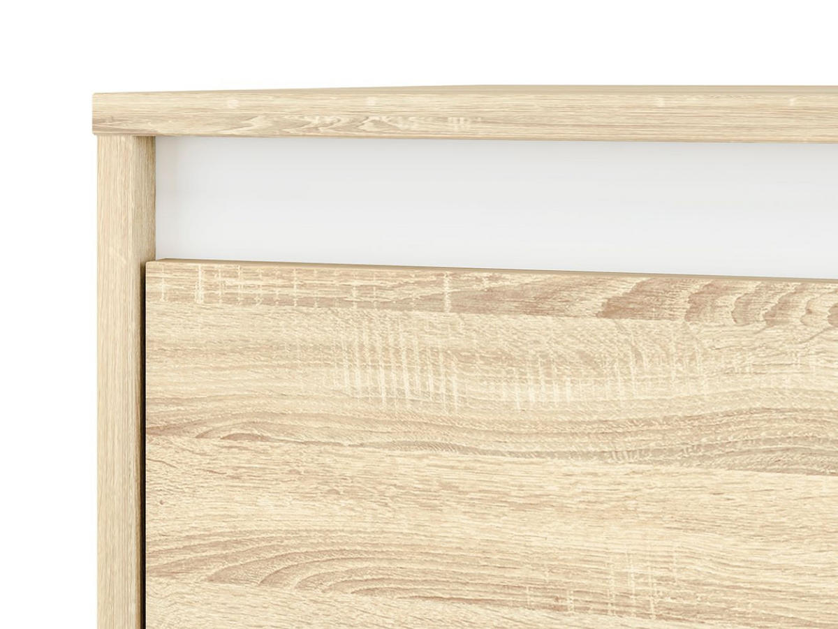 KOMMODE Avo Sonoma Eiche, Absetzung austauschbar 69 / 34 / 85cm - Braun, Holz/Holzwerkstoff (69/85/34cm) - Feldmann-Wohnen
