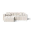 ECKSOFA Loopo Creme Links - Creme, Holz/Textil (265/180cm) - Graingold