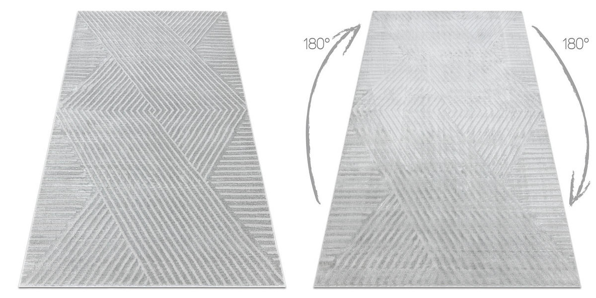 TEPPICH Balance 120/170 cm - Grau, Textil (120/170cm) - rugsX