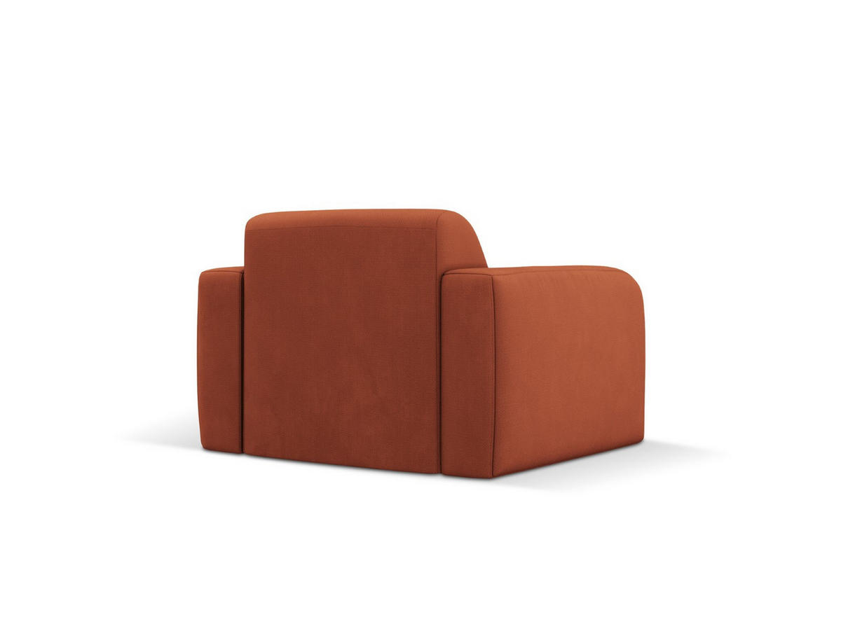 SESSEL Molino aus strukturiertem Stoff orange - Orange, Textil (95/72/105cm) - Micadoni