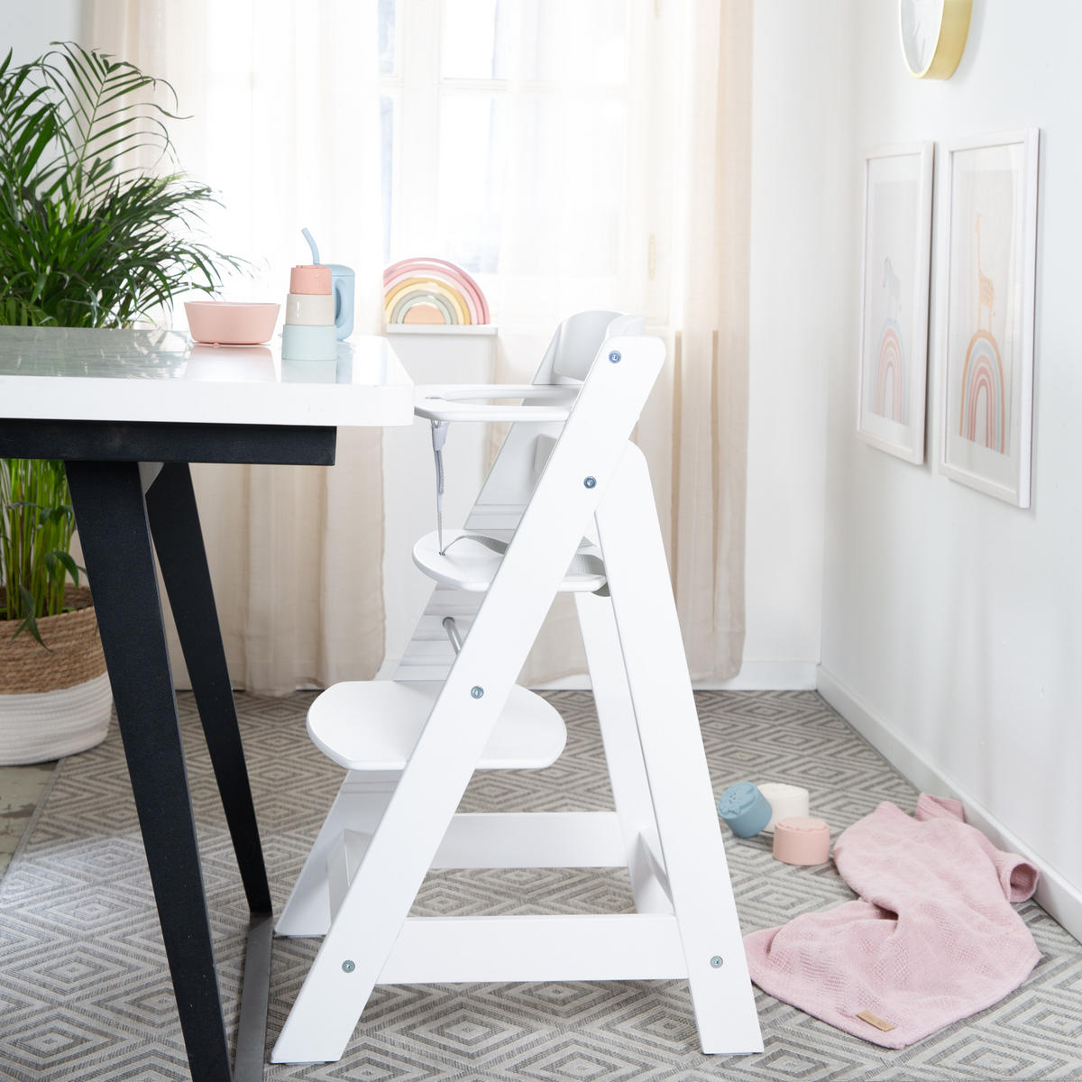 KINDERHOCHSTUHL Sit Up Flex Weiß - Weiß, Holzwerkstoff (44.5/80/54cm) - Roba