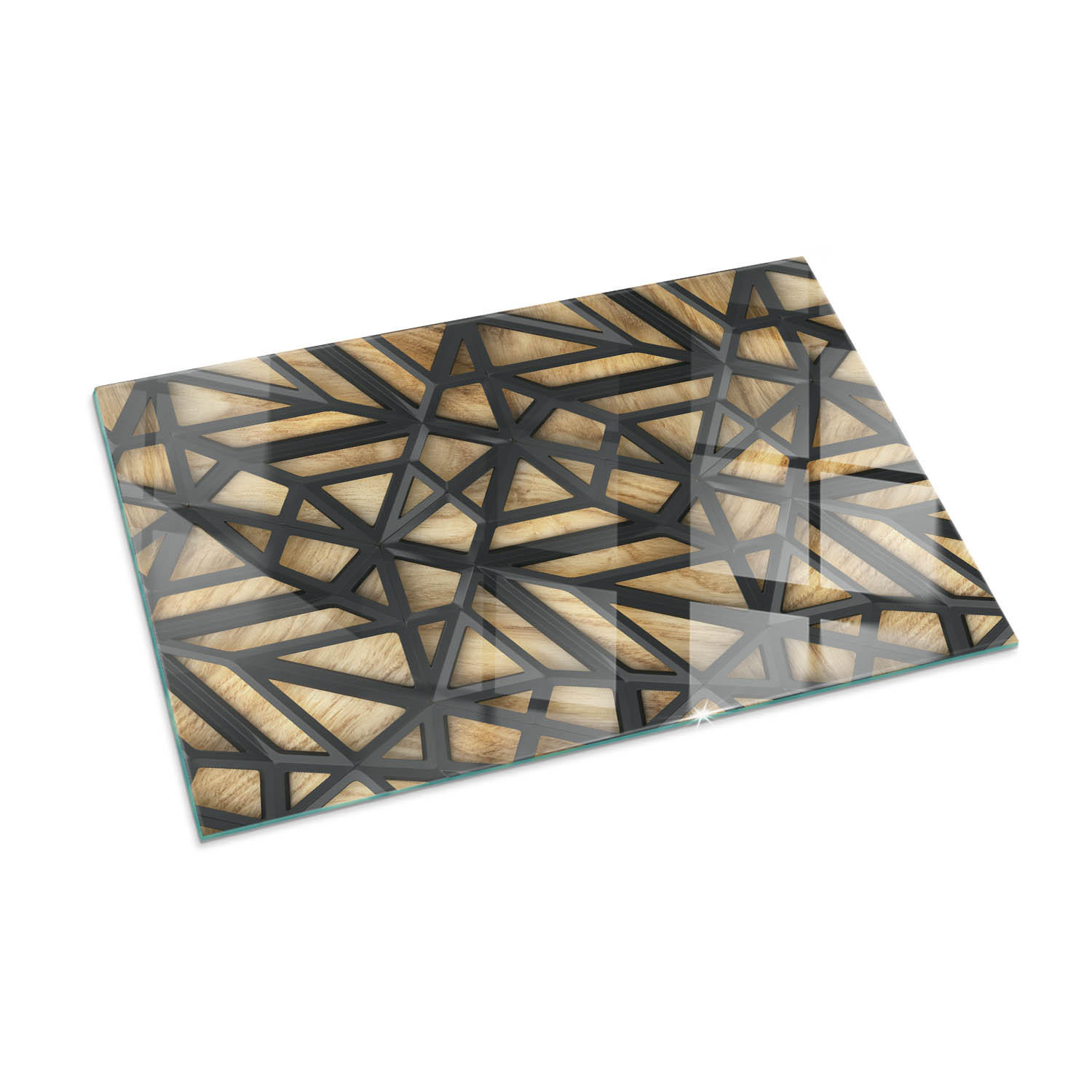 ArtPrintCave Glasplatte Braun 100x70x0.4 cm