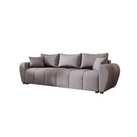 SOFA MOLISA mit Schlaffunktion COSMIC 160 mit Stauraum - Grau, Textil (86/82/246cm) - Bedante