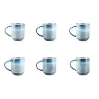 BECHER Genesis 400ml - 6er-Set - Meer - Blau, Keramik (0.4L) - Björn