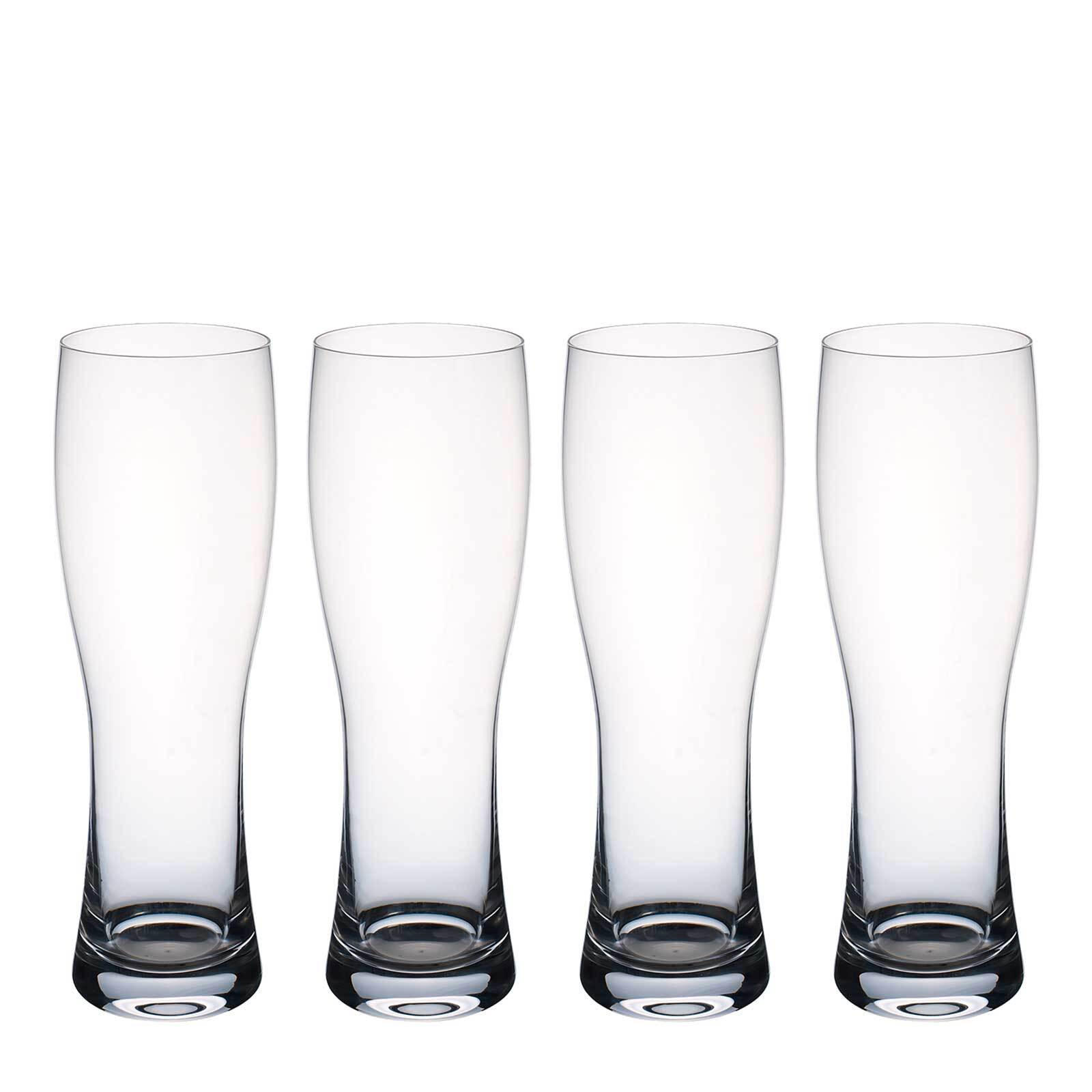 WEIZENGLÄSER Purismo Beer transparent 500 ml 4er Set - Transparent, Glas (0.5L) - Villeroy & Boch