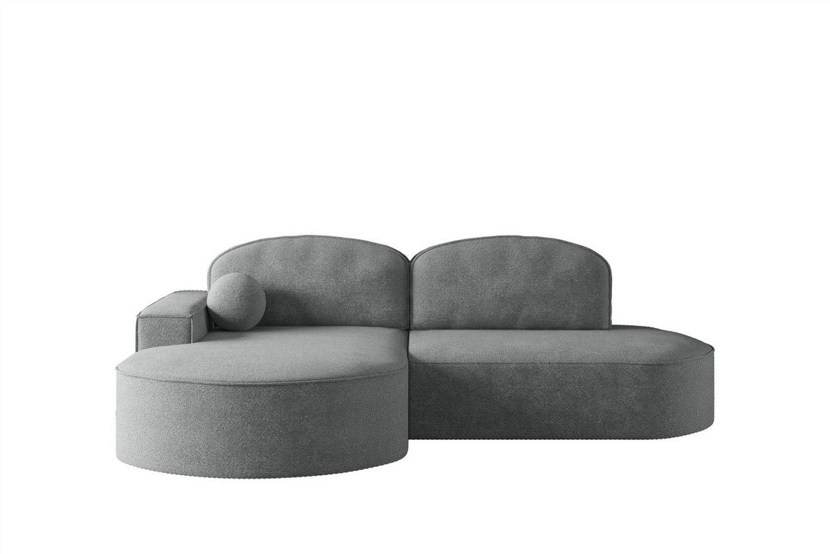 ECKSOFA Girona Mit Schlaffunktion - Dunkelgrau, Holzwerkstoff/Textil (278/179cm) - Fun Möbel