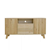 TV-SCHRANK aus Massivholz NESS - Eichefarben, Holz (150/75/40cm) - Rawood Furniture