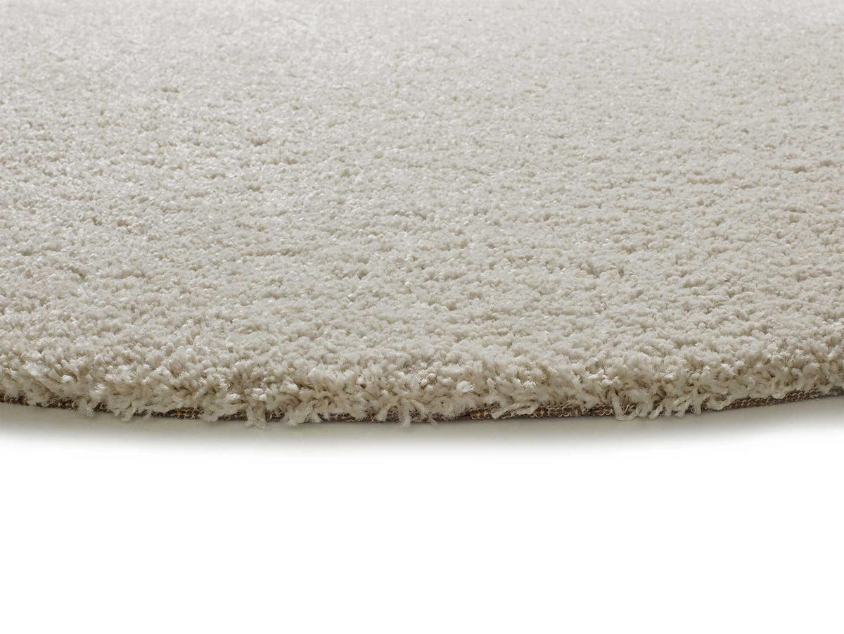 HOCHFLORTEPPICH Weiß Norge 130/130 cm - Weiß, Naturmaterialien/Textil (130/130cm) - Atticgo