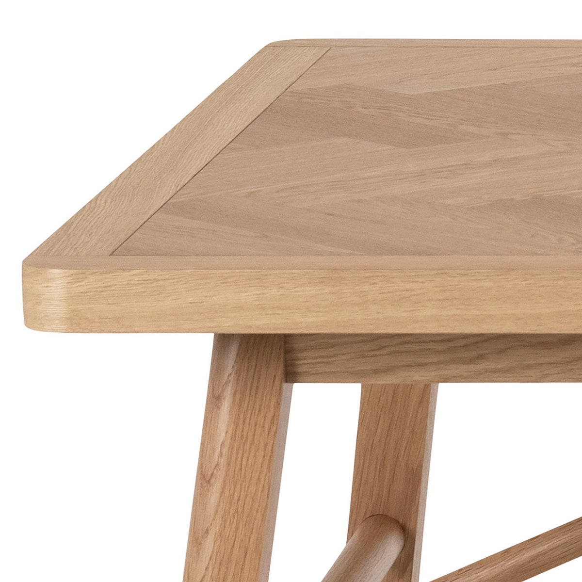 ESSTISCH - Eiche teilmassiv - Eichefarben, Holzwerkstoff (100/200/75cm) - home24