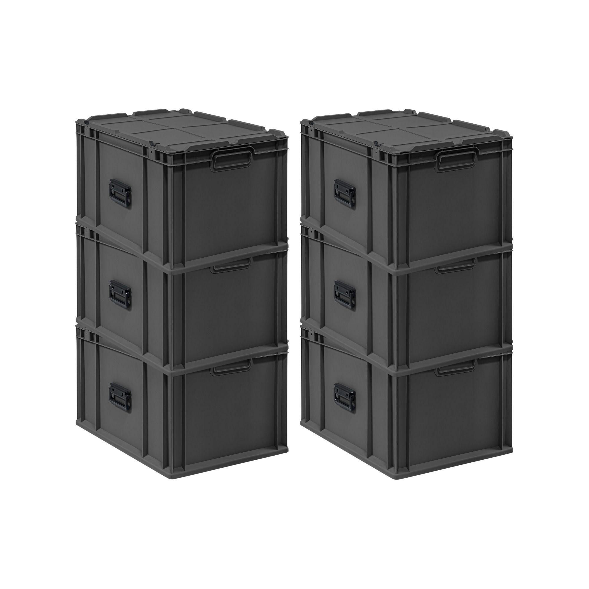 Proregal Eurobox Schwarz 40x33.5x60 cm