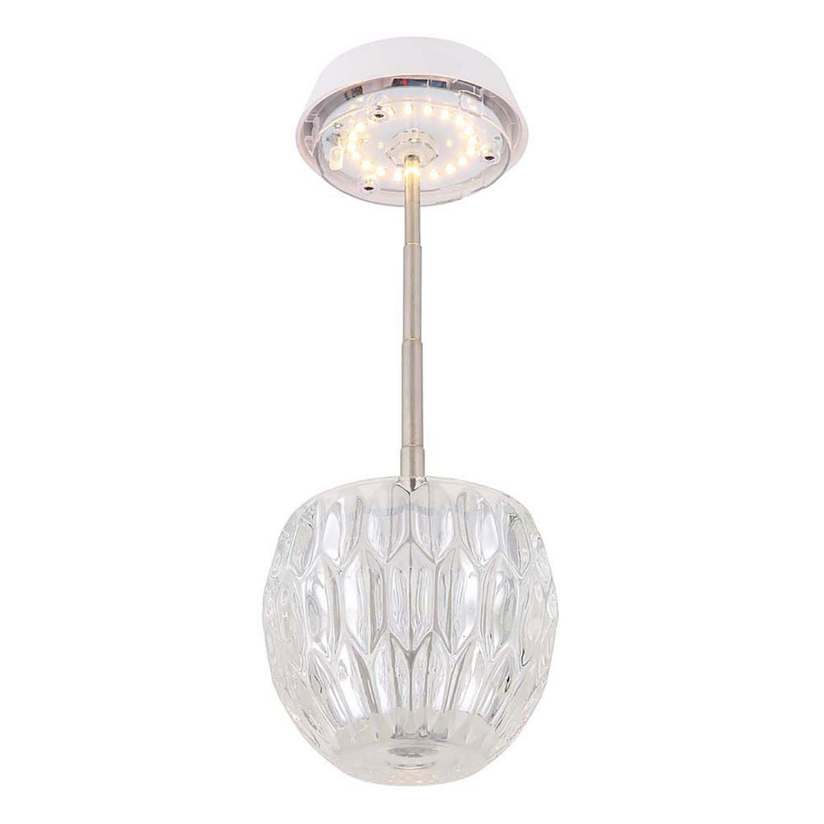 LED TISCHLEUCHTE Wanda Schwarz Edelstahl 2er Set - Schwarz, Glas (10.5/10.5/28cm) - Globo Lighting
