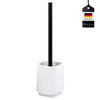 WC-GARNITUR VALONA, Soft-Touch, schwarz - Weiß, Kunststoff (10/38/10cm) - eluno