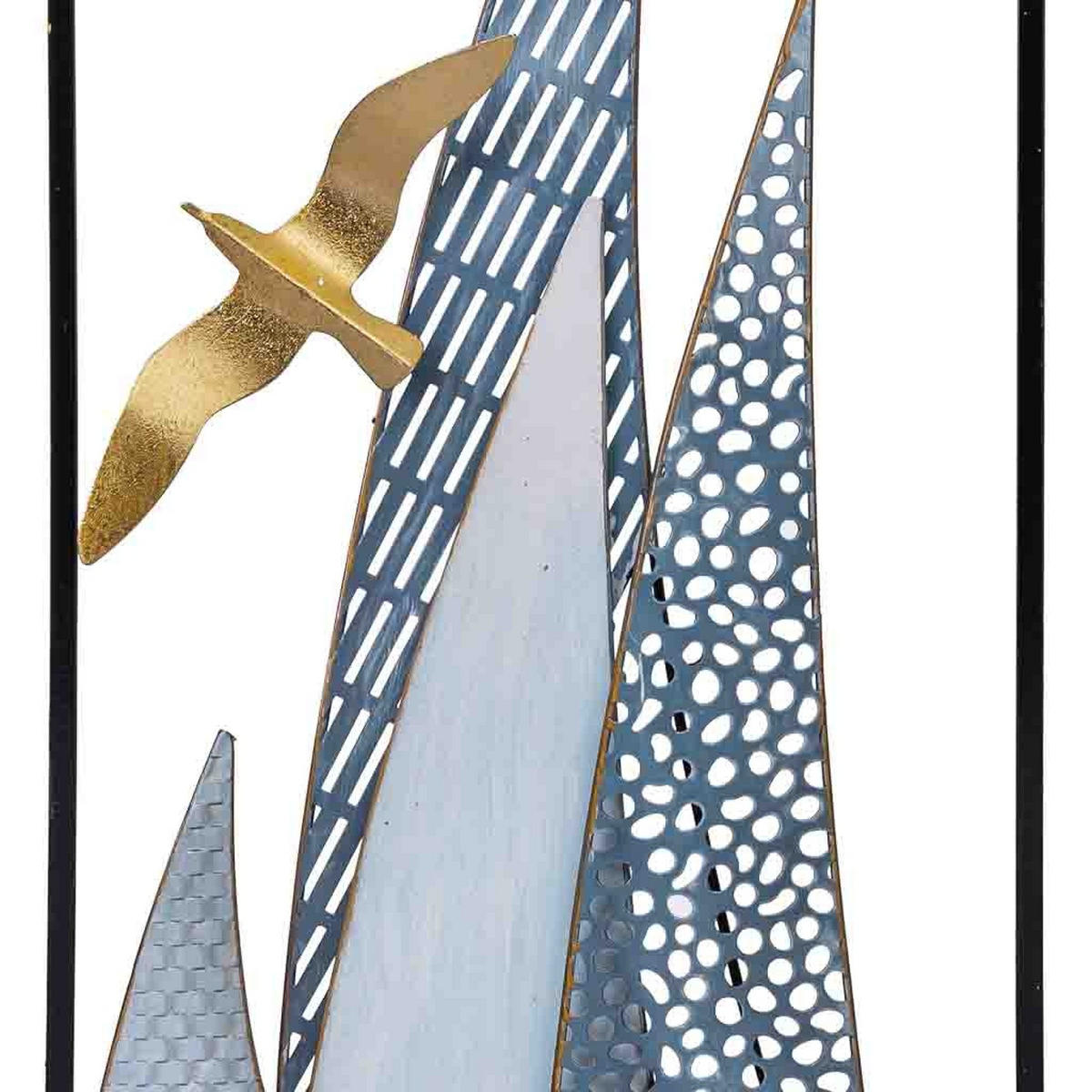 WANDDEKO-OBJEKT aus Metall, 31x90x4cm - Multicolor, Metall (31.1/3.8/89.5cm) - Wanderlust