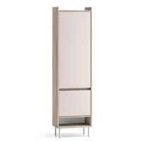 GARDEROBENSCHRANK Voco Cashmere / Eiche Cremona Terrakotta 54 / 34 / 198cm - Kaschmir/Hellbraun, Holz/Holzwerkstoff (54/198/34cm) - Feldmann-Wohnen