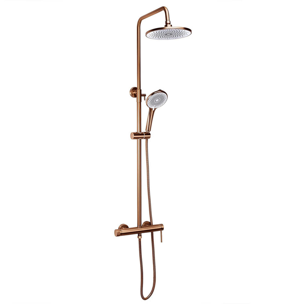 DUSCHGARNITUR Rea Foss Clif Brush Copper - Kupferfarben, Metall (9/131/33cm) - REA