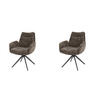 ESSZIMMERSTUHL Lounge Taupe 67/66/ 90 cm 2er-Set - Taupe, Textil (66/90/67cm) - Hoyz Collection