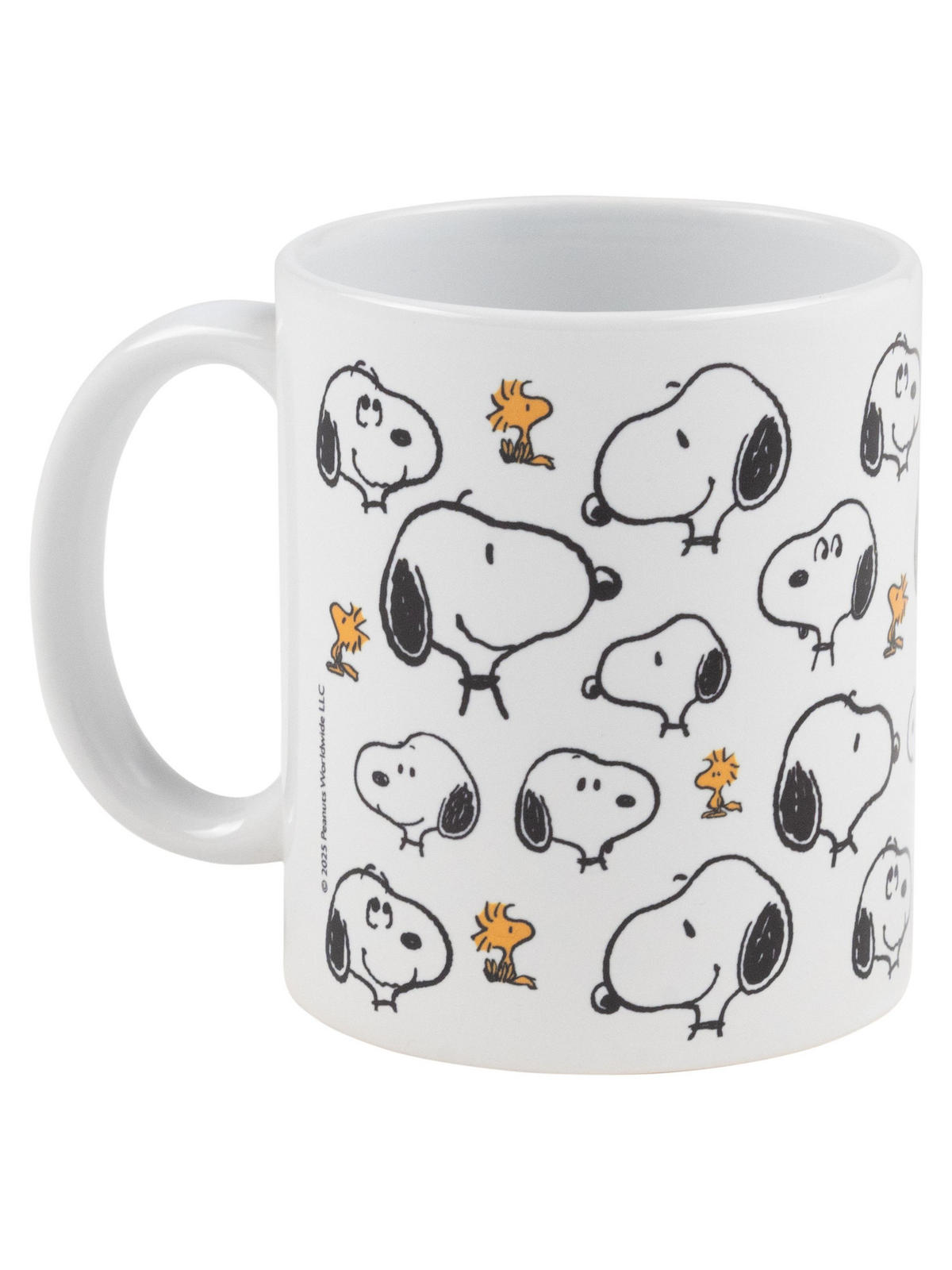 KAFFEEBECHER The Peanuts Snoopy Allover Weiß 320 ml - Weiß, Keramik (0.32L) - United Labels