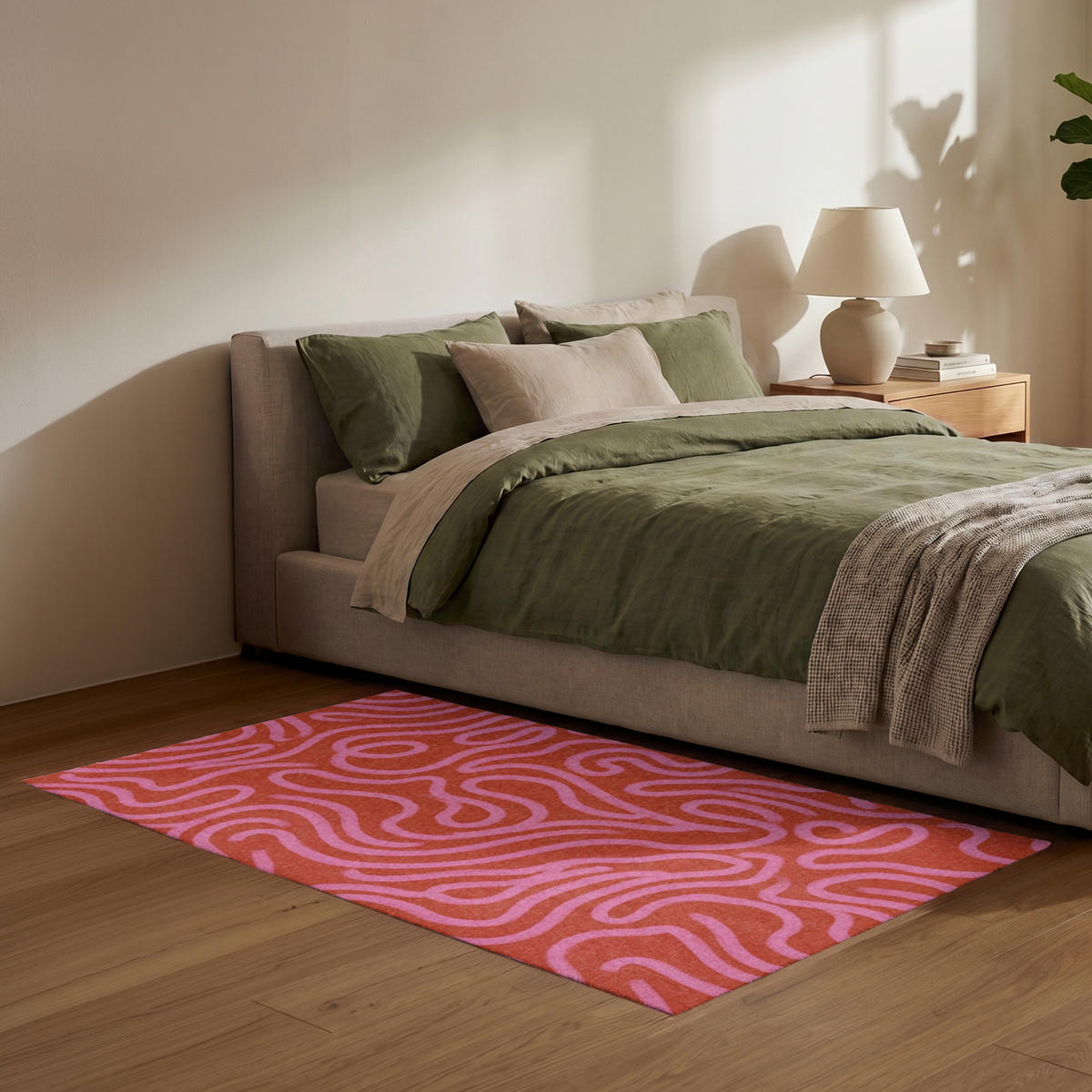 KOBERCE - Ružová - 150x90 cm - červená, textil/plast (150/0.4cm) - OnlyWow