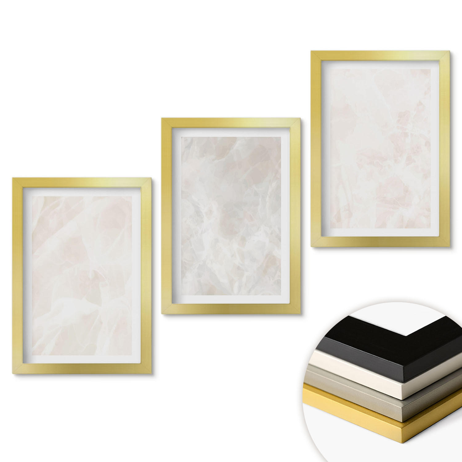 ArtPrintCave Wandbilder Gold 20x30 cm