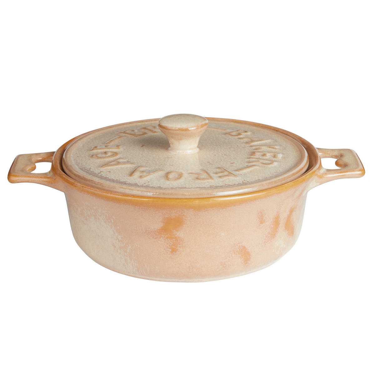 AUFLAUFFORM Portimao - Beige, Keramik (23/18/8cm) - BUTLERS