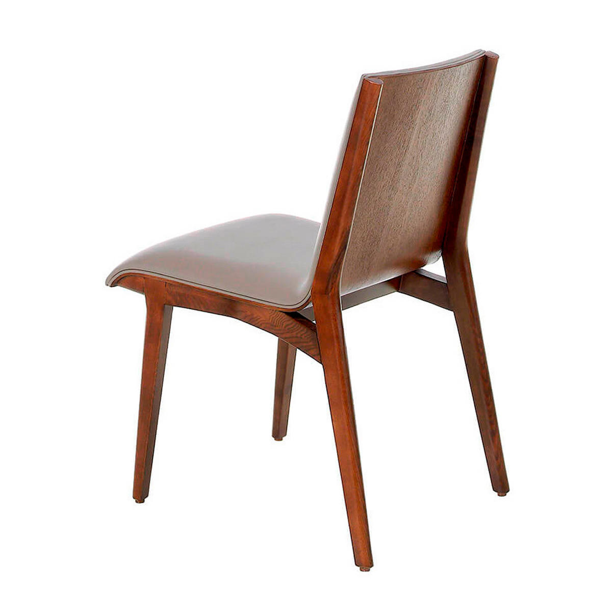 ESSZIMMERSTUHL Kunstleder - Nussbaumfarben/Grau, Textil (46/82/59cm) - ANGEL CERDA