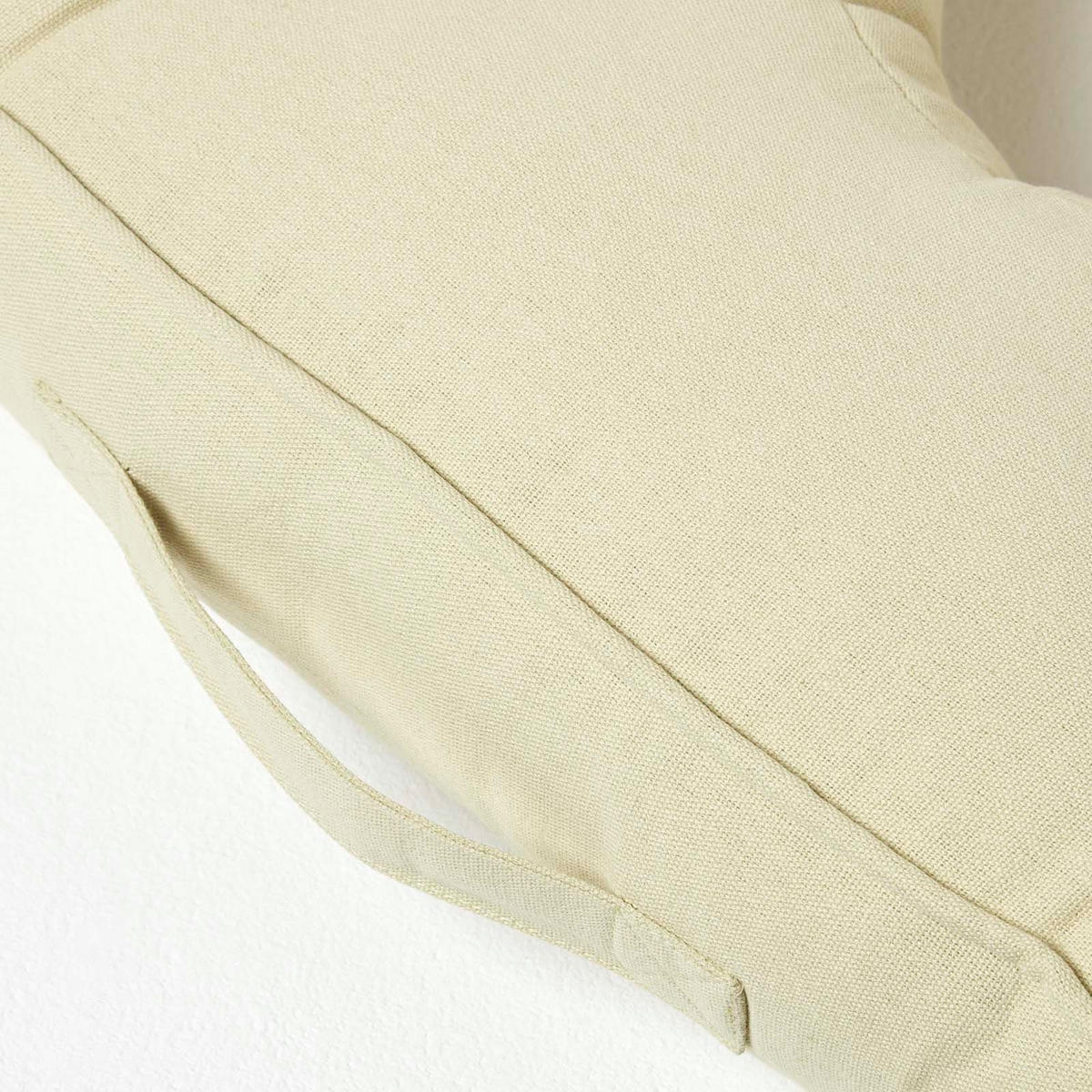 SITZKISSEN mit Aussparung hellgrün 50/50/10 cm – Entlastungskissen, Baumwolle - Hellgrün, Textil (50/50/10cm) - Homescapes