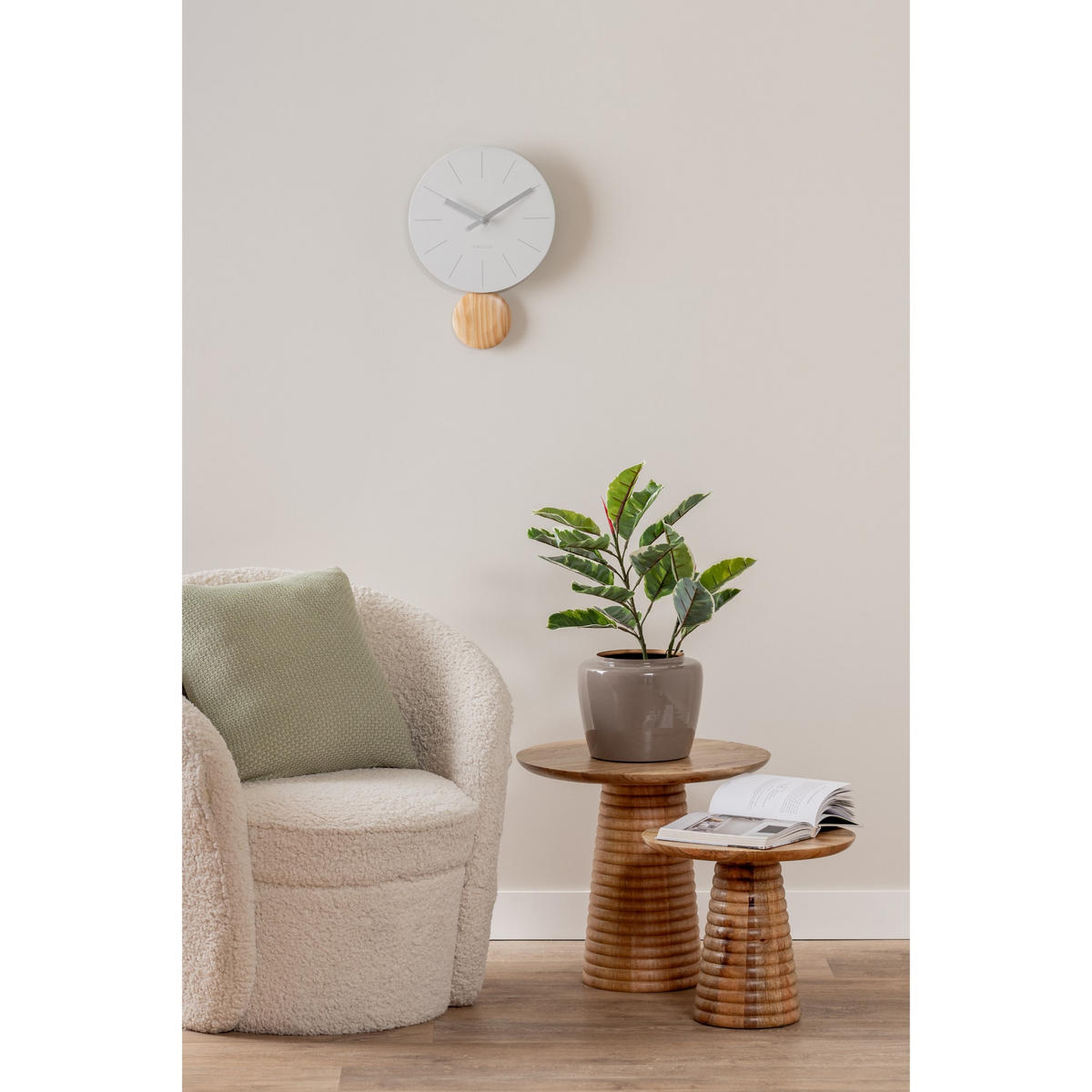 BEISTELLTISCH Force Layered Base Braun 40/40/44.5 cm - Braun, Holz (40/40/44.5cm) - Leitmotiv