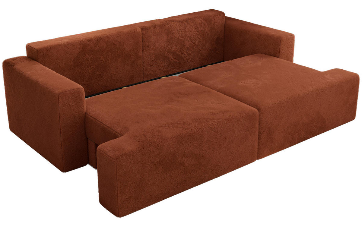 ŠTVORMIESTOVÁ POHOVKA VIRELLA Oranžová Plyš - oranžová/čierna, textil/plast (240/88/115cm) - MKS