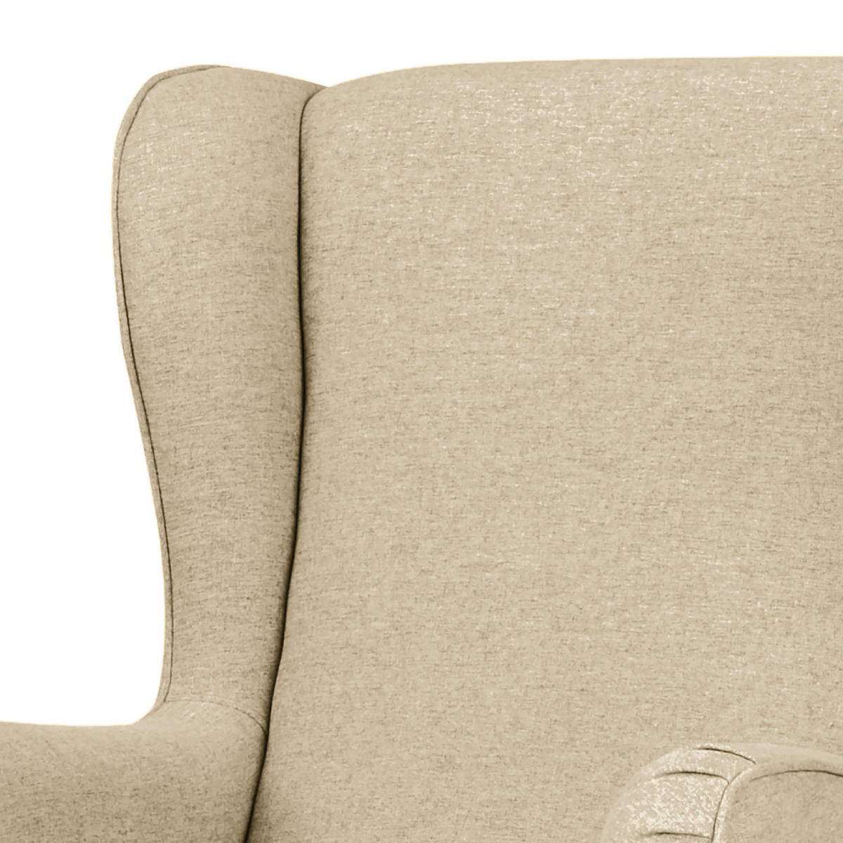 OHRENSESSEL - Beige, Birkenholz/Textil (73/107/96cm) - home24