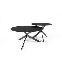 COUCHTISCH LIBRE Schwarz 75x75x36 cm - Schwarz, Holzwerkstoff (75/75/36cm) - FURNLUX