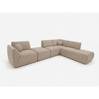 ECKSOFA Cordoba Modulares Rechts Beige - Beige, Textil (352/244cm) - KS Home Concept