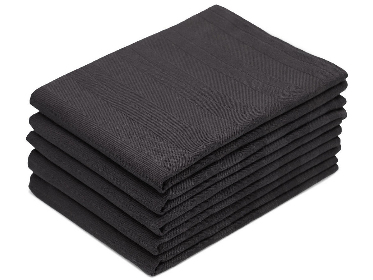 GESCHIRRTÜCHER, 5er-Set, 100% Baumwolle - Grau, Textil (50/70cm) - Zollner