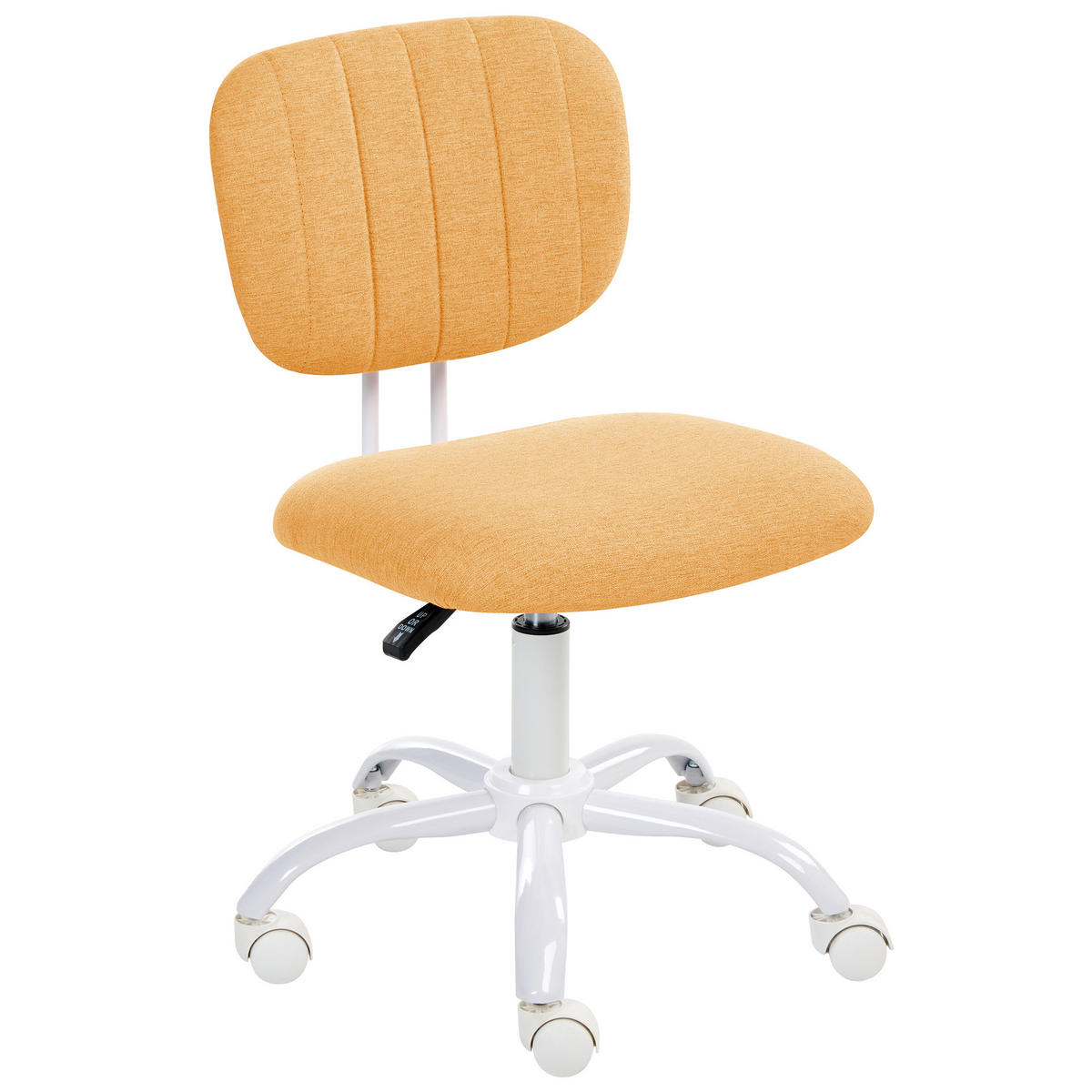 SCHREIBTISCHSTUHL Stoff Orange Bubbly - Orange, Textil (52/78/52cm) - Beliani