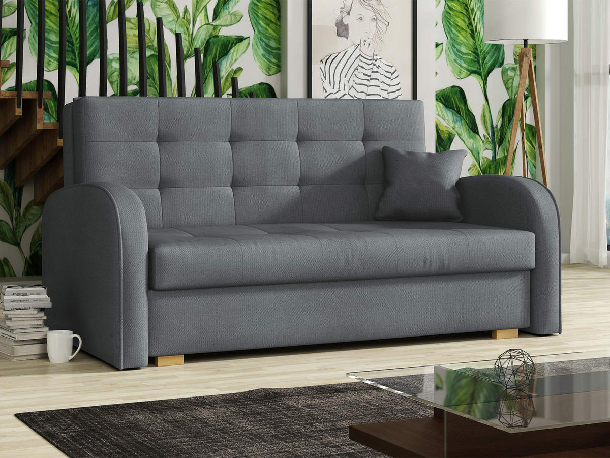 SCHLAFSOFA Viva Gold III - Braun/Grau, Holz/Textil (153/85/98cm) - MIRJAN24