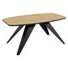 COUCHTISCH Luna - Schwarz/Naturfarben, Holzwerkstoff/Metall (60/120/48cm) - MIRJAN24