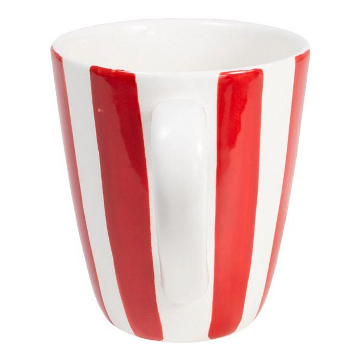 BECHER Roter Streifen in Rot - 350 ml - Rot, Keramik (0.35L) - Blond Amsterdam