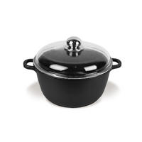 TOPF Schwarz 30/20/9 cm MR4620C - Schwarz, Metall (20cm) - Maestro 