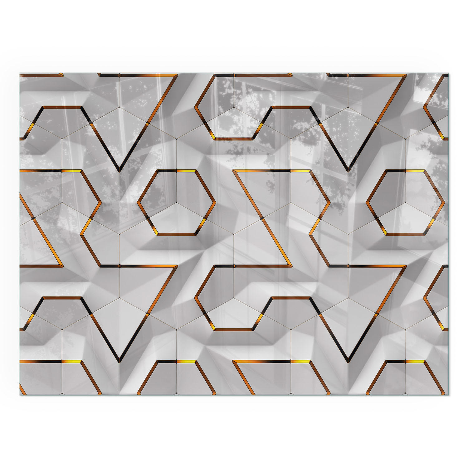 TULUP PODLOŽKA POD KRB 80x60 cm - Geometrický 3D vzor