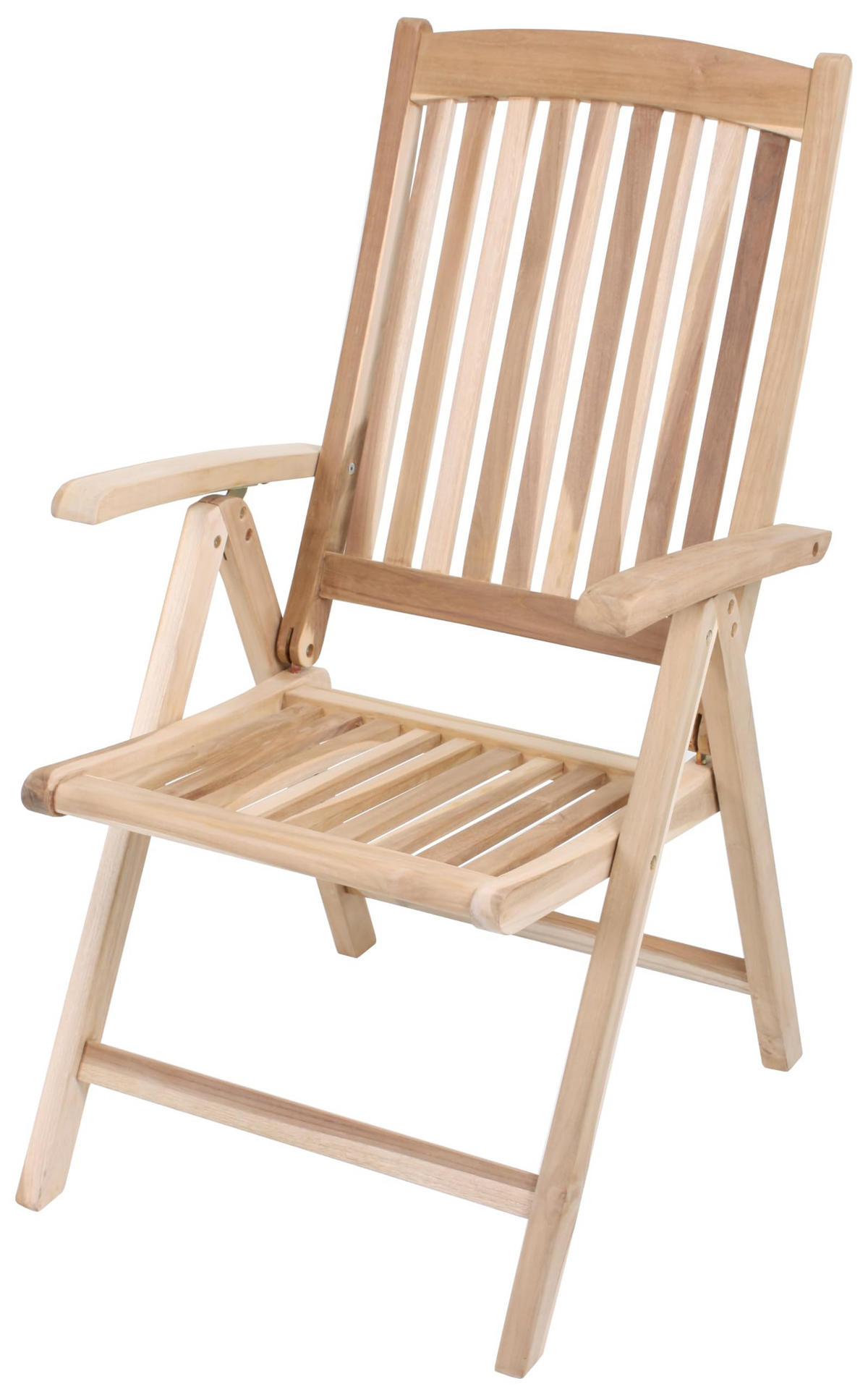 GARTENSTUHL Lennar Teak 5-fach verstellbar Hochlehner - Teakfarben, Holz (67/107/58cm) - DELUKE
