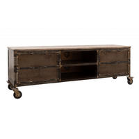 TV-BOARD Mango 170x40x60 braun lackeirt HEAVY INDUSTRY #233 - Braun, Holz (170/60/40cm) - Massivmoebel24