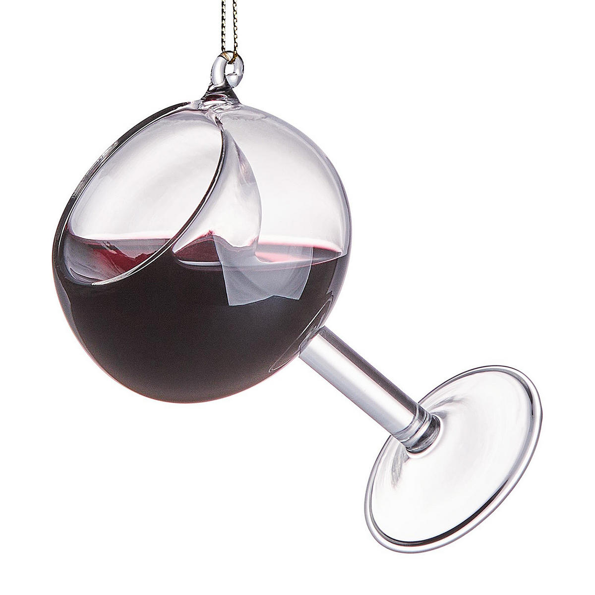 BAUMANHÄNGER Hang On Rotweinglas - Dunkelrot, Glas (6/9/6cm) - Butlers