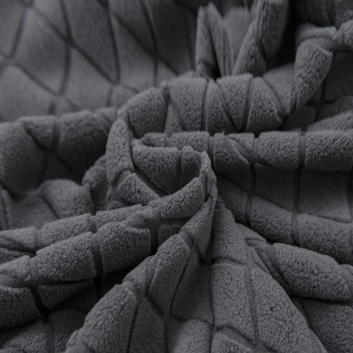 STUHLHUSSE Stretch Stuhlbezug 1 Stück - Dunkelgrau, Textil (18/25cm) - Kaket