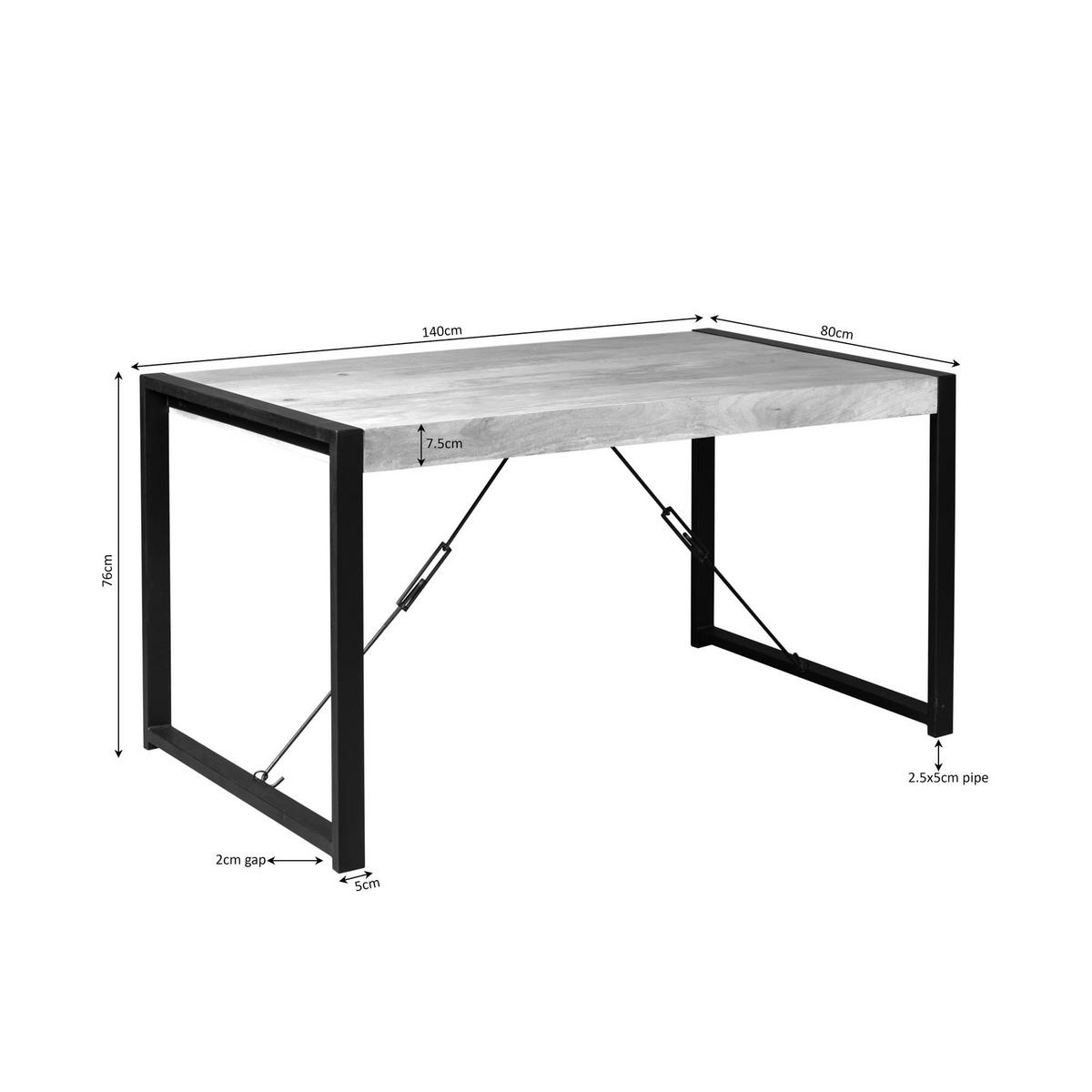 ESSTISCH Britt Braun 80/140/76 cm - Braun, Holz (80/140/76cm) - Starfurn