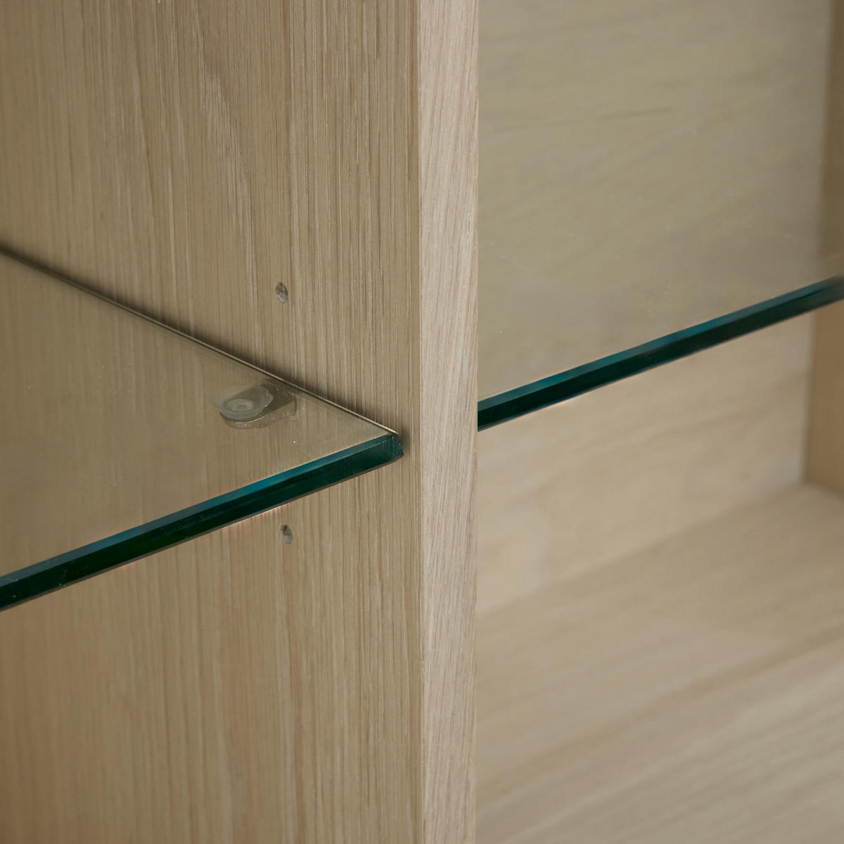 VITRINE Eiche bianco - Eiche Bianco/Eichefarben, Holzwerkstoff (160/60/37cm) - Furnhouse